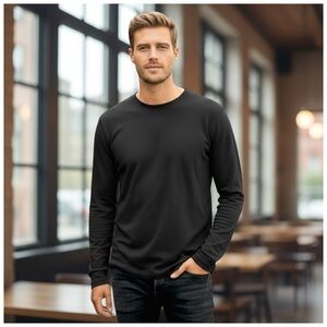 Mott & Bow Men’s ‘Hooper’ French Terry Sweatshirt. Black. Large NWOT